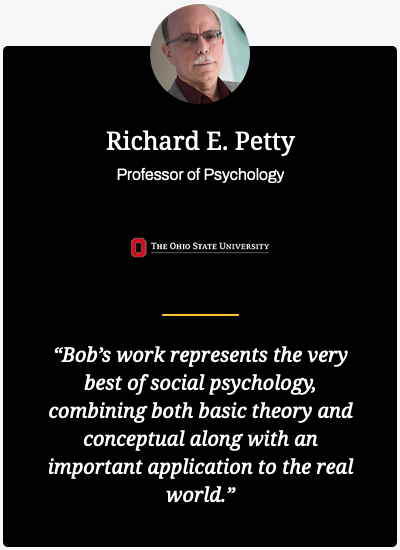 Testimonial Dr Cialdini Richard E Petty Professor of Psychology Ohio State University