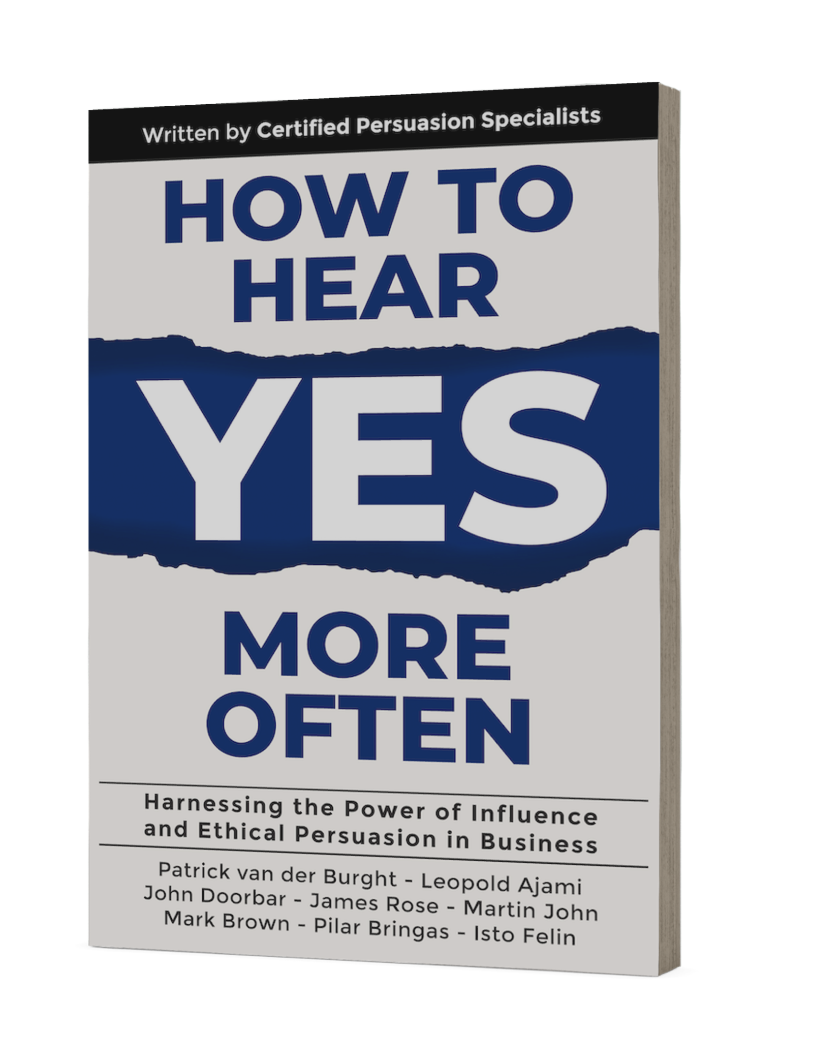 Book How to Hear YES More Often, authored by Patrick van der Burght and others.