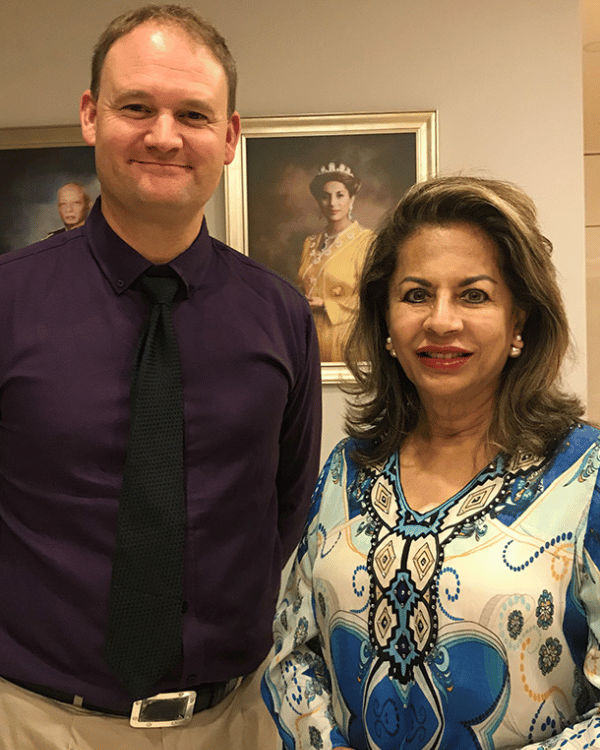 Her Royal Highness the Sultanah of Pahang Malaysia and Patrick van der Burght