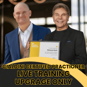 If you already have access to Dr Cialdini's Ethical Influence Practitioner or Cialdini Certified Practitioner E-Learning course access, but didn't purchase coaching/training with it, you can purchase/do this with us