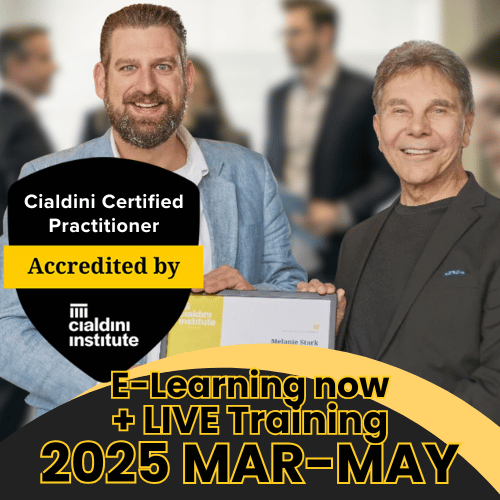 Cialdini Certified Practitioner Course with Live Training Sessions, starting March 2025