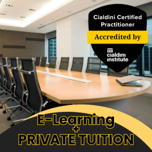 Cialdini Certified Practitioner course and private training session for executives, taught by Ethical Persuasion in Australia