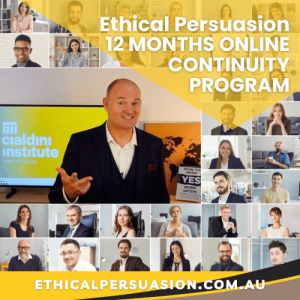 Ethical Persuasion Online Continuity Program to develop or maintain your influence knowledge.