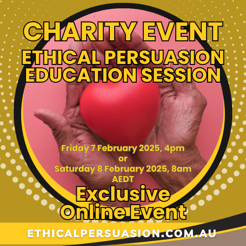 Ethical Persuasion Educational Event for Charities