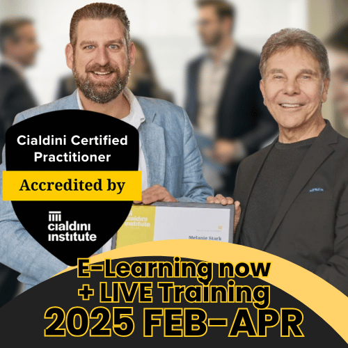 Cialdini Certified Practitioner Course with Live Training Sessions, starting February 2025