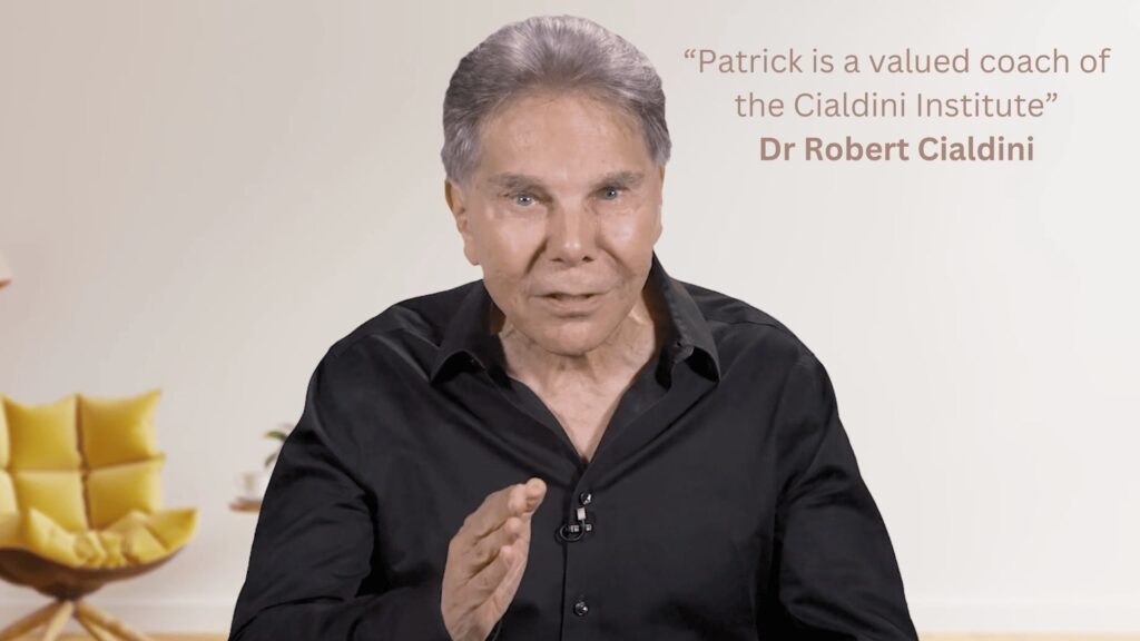 Dr Cialdini Recommendation Patrick van der Burght Quote