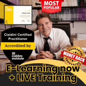 Cialdini Certified Practitioner course and LIVE training session, taught by Ethical Persuasion in Australia