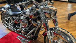 A passion for motorcycles on display with custom Harley Davidson's motorcycles