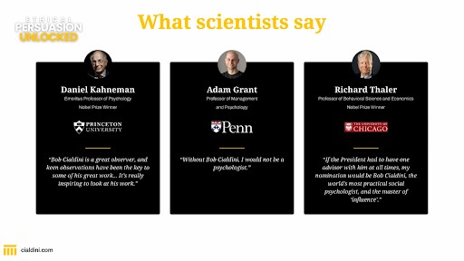 Testimonials from Business and Academic Community