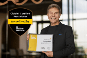 Dr Robert Cialdini holds the Certificate of the Cialdini Certified Practitioner course