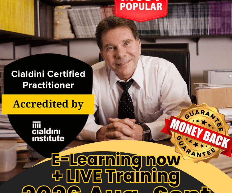 Cialdini Certified Practitioner course with Training Sessions – August 2026