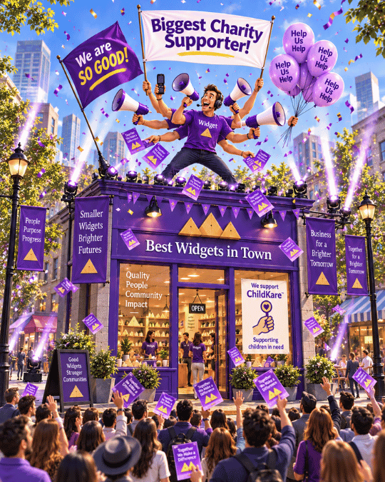Some businesses worry that openly supporting a charity or communicating the efforts made to support them would be conceived as boasting or virtue signalling. The world works better when people do good and are supported by others to enable them to do more good. Knowing how to communicate our charity involvement is key.
